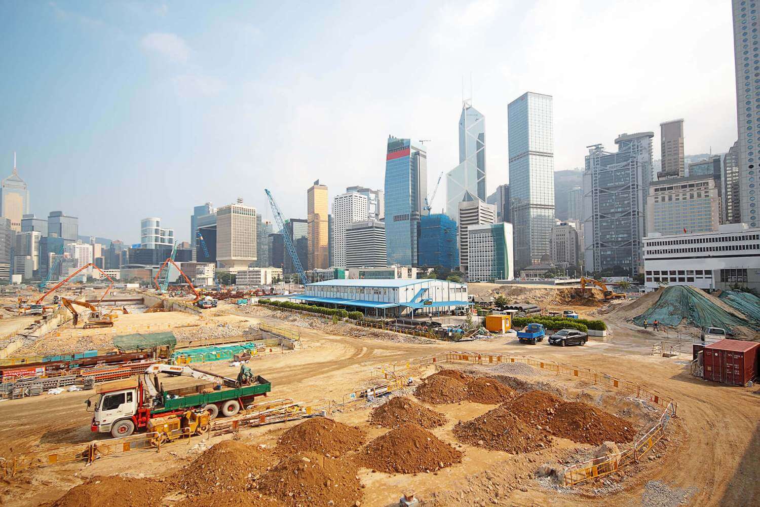 DWSS hong kong city construction background image